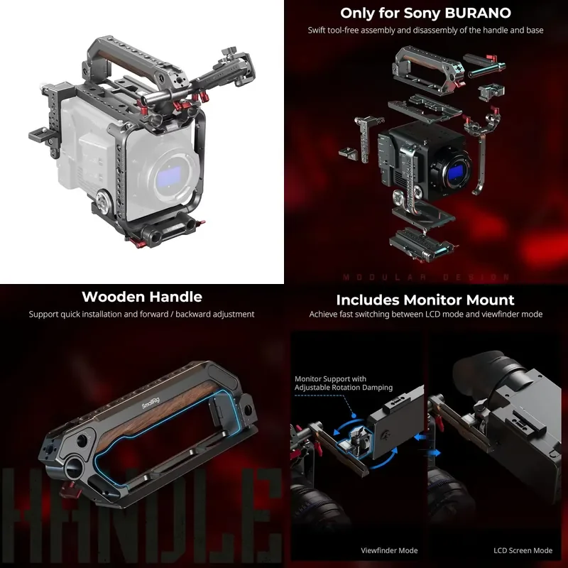 【CHIMU HOME】Full Metal Camera Cage Kit For BURANO, With Top Handle & Tripod Mount For Handheld Shooting
【CHIMU HOME】Full Metal Camera Cage Kit For BURANO, With Top Handle & Tripod Mount For Handheld Shooting