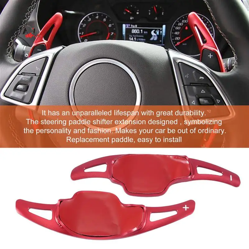 A10E-2PCS/Pair Aluminum Steering Wheel Paddle Shifter Extension For Camaro 2017 2018 2019 Chevy C7 Corvette 2015-2019
A10E-2PCS/Pair Aluminum Steering Wheel Paddle Shifter Extension For Camaro 2017 2018 2019 Chevy C7 Corvette 2015-2019