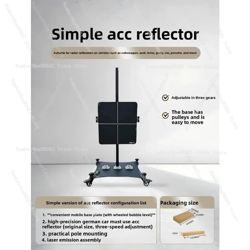 ADAS Calibration Tool with ACC Radar Reflector Calibration Board for VW, Audi, BMW, Geely, Nio, Nissan, Porsche German Cars
ADAS Calibration Tool with ACC Radar Reflector Calibration Board for VW, Audi, BMW, Geely, Nio, Nissan, Porsche German Cars