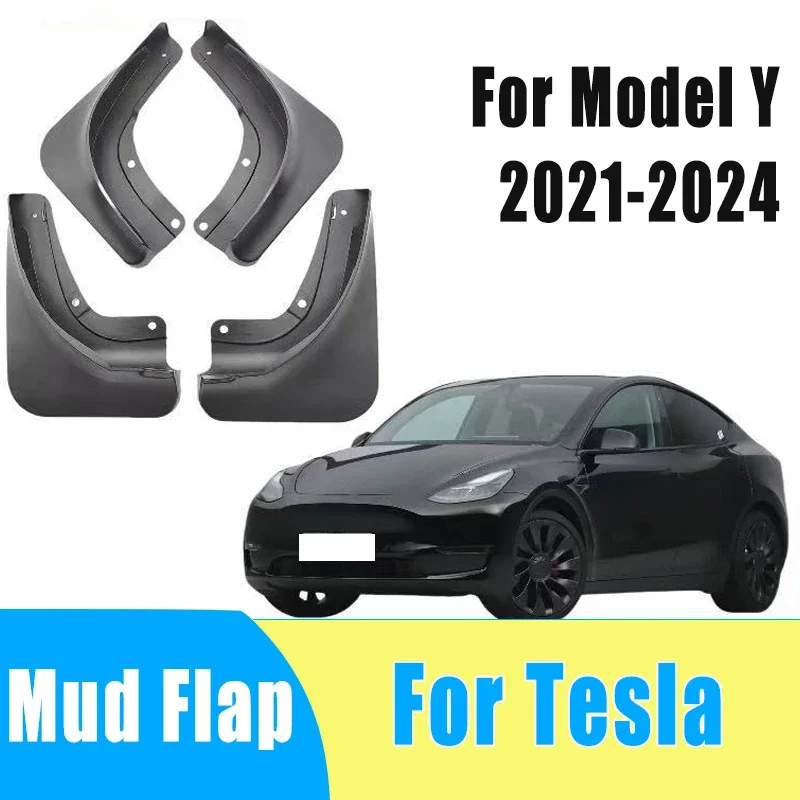 4pcs Automotive Tire Mudguard Waterproof Prevent Mud Splashing Car Mud Flap Fender Trim Accessories For Tesla Model Y 2021-2024
4pcs Automotive Tire Mudguard Waterproof Prevent Mud Splashing Car Mud Flap Fender Trim Accessories For Tesla Model Y 2021-2024