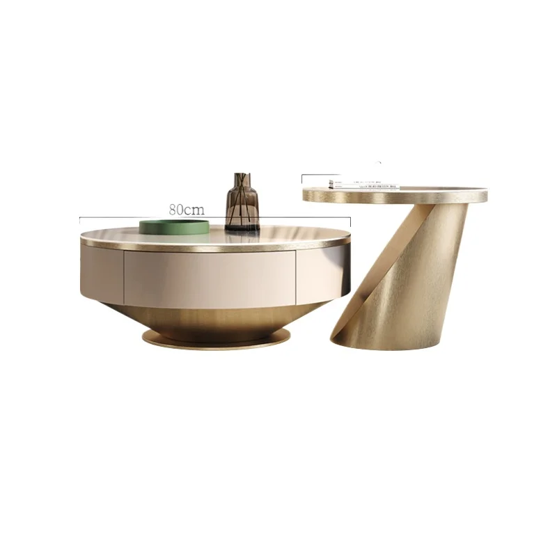 Italian light luxury rock slab coffee table modern simple small apartment living room size round tea table household TV cabinet
Italian light luxury rock slab coffee table modern simple small apartment living room size round tea table household TV cabinet