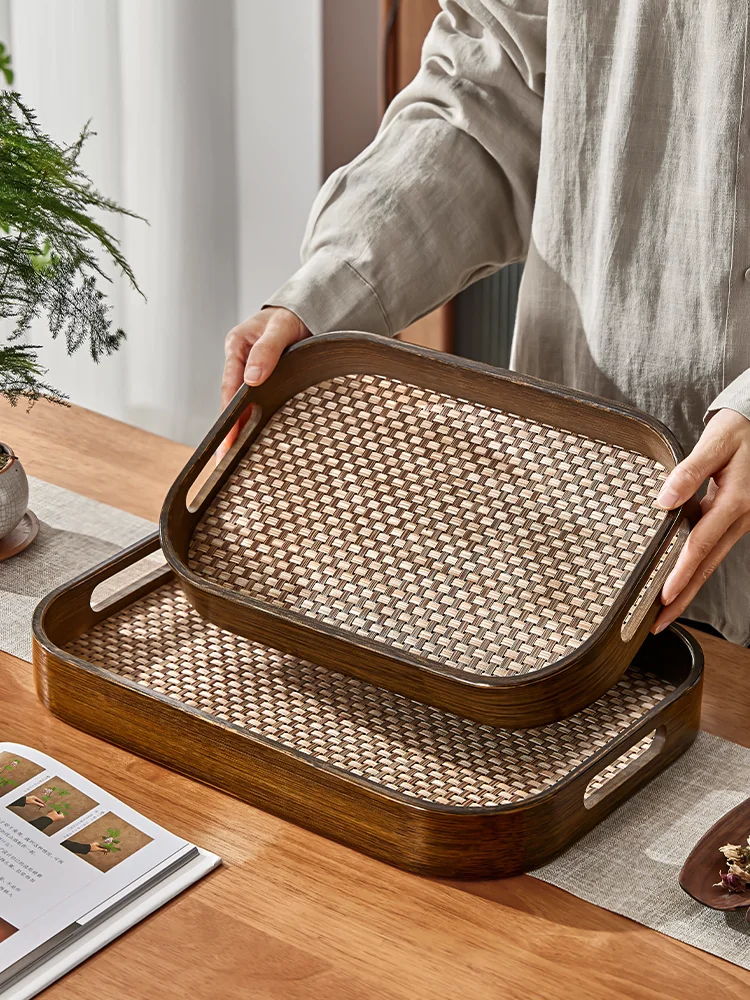 Yahong Large Rectangular Tea Tray Vintage ternoon Tea Fruit Tray Storage Tea Set Rectangular Plate Dining Utensils Rectangular
Yahong Large Rectangular Tea Tray Vintage ternoon Tea Fruit Tray Storage Tea Set Rectangular Plate Dining Utensils Rectangular