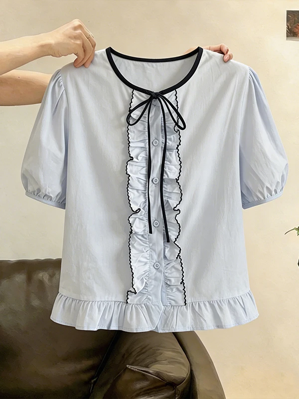 Large Size Women's Summer New Design Embroidery Wood Grain Short Sleeve round Neck Shirt Color Block Commute Style Korea...
Large Size Women's Summer New Design Embroidery Wood Grain Short Sleeve round Neck Shirt Color Block Commute Style Korea...