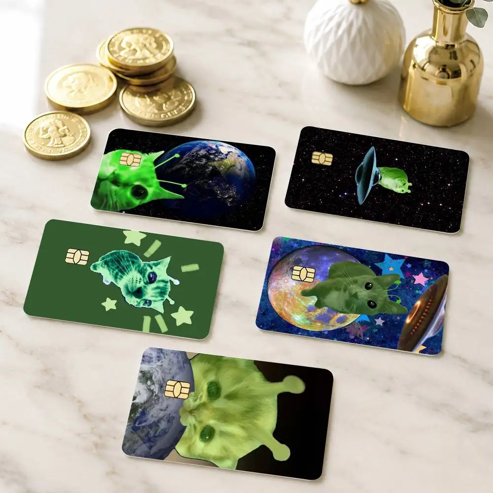 F-Funny Green alien cat Credit Card HD Stickers Game Card Decal Small Chip Waterproof Sticker Gift
F-Funny Green alien cat Credit Card HD Stickers Game Card Decal Small Chip Waterproof Sticker Gift