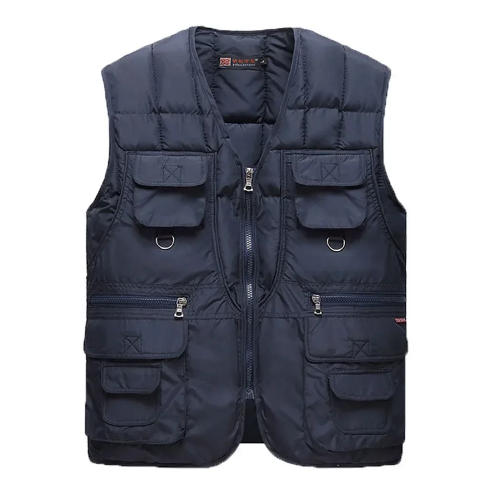 Man New Cotton Warm Vest Winter With Many Pockets Male Sleeveless Jacket Men Fashion Zipper Pro Journalist Waistcoat WFY41
Man New Cotton Warm Vest Winter With Many Pockets Male Sleeveless Jacket Men Fashion Zipper Pro Journalist Waistcoat WFY41