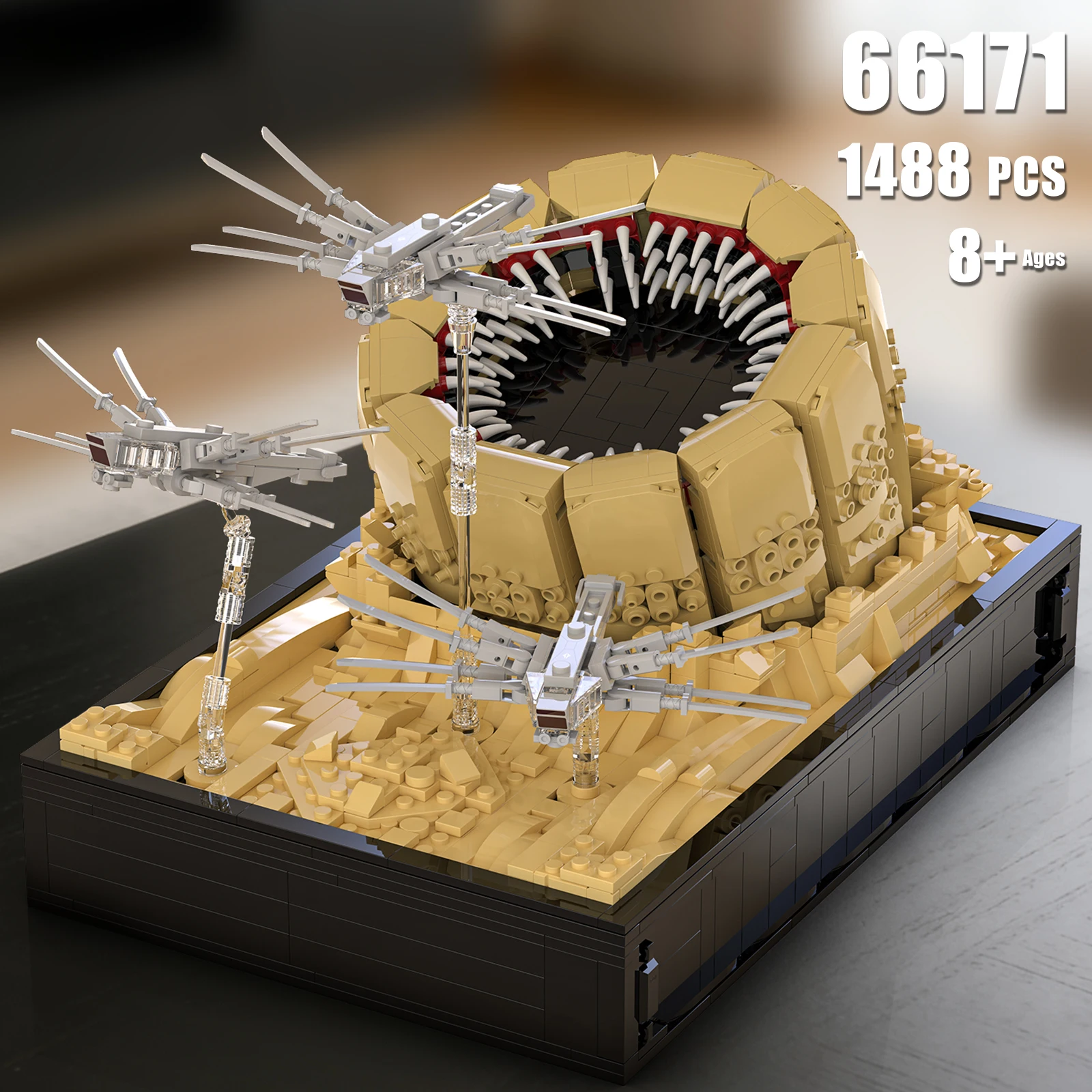 1488PCS MOC Movie Building Blocks Sci-Fi Planet Dune Sandworm Ornithopter Scene Models Assembly Bricks Toys For Children Gift
1488PCS MOC Movie Building Blocks Sci-Fi Planet Dune Sandworm Ornithopter Scene Models Assembly Bricks Toys For Children Gift