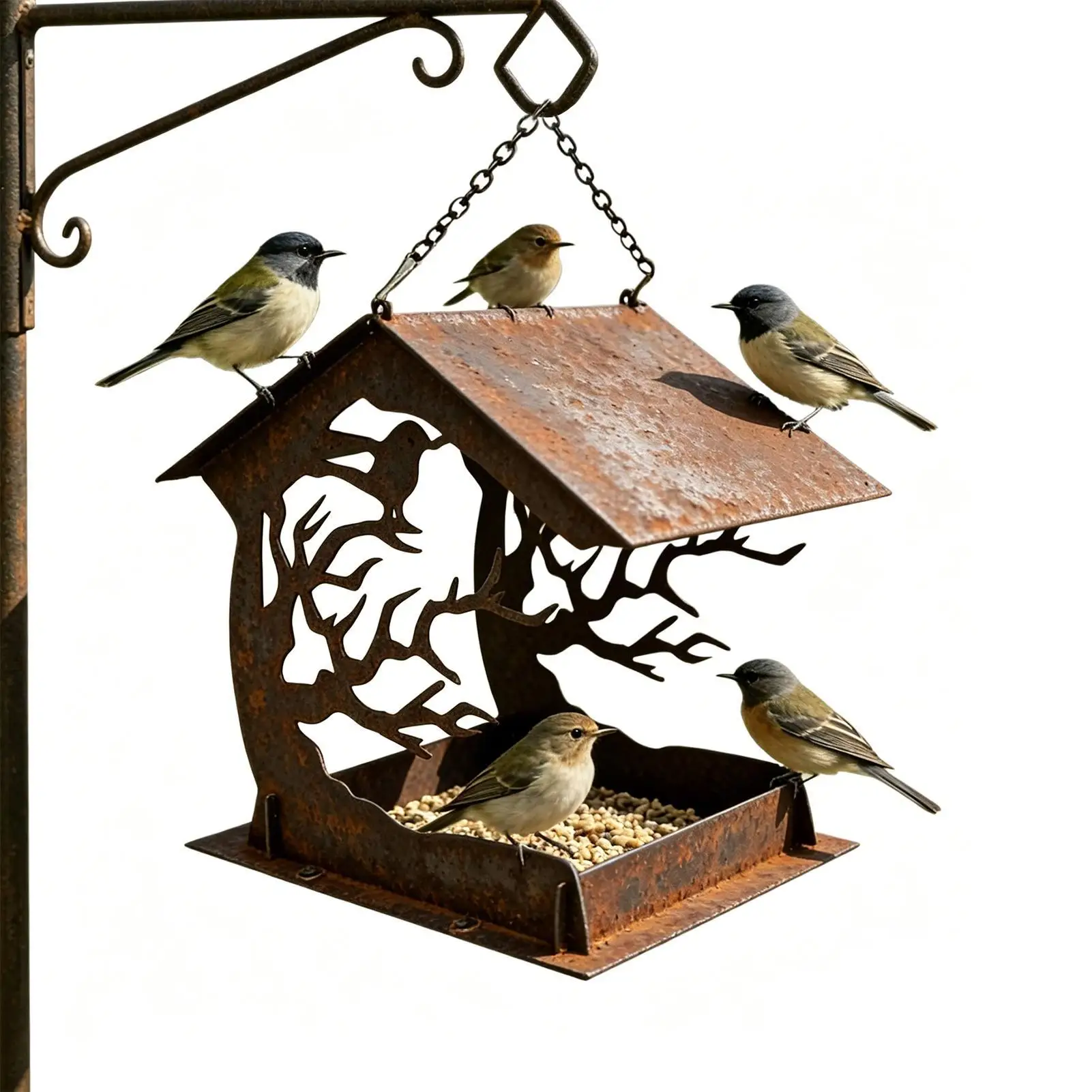 Bird Feeders For Outside Rainproof Feeding Container Hangable Bird Feeder For Patio Lawn Backyard Balcony Birdwatching Park
Bird Feeders For Outside Rainproof Feeding Container Hangable Bird Feeder For Patio Lawn Backyard Balcony Birdwatching Park