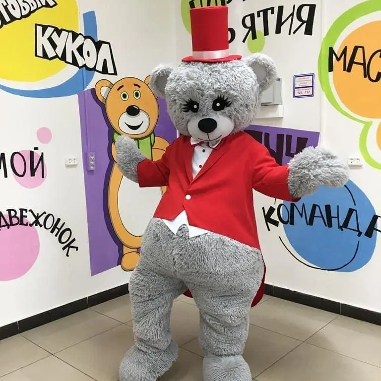 Red Tuxedo Grey Bear Mascot Costume Cartoon Doll Outfits Beautiful Dress Halloween Christmas Fancy Adverting Performance Suits
Red Tuxedo Grey Bear Mascot Costume Cartoon Doll Outfits Beautiful Dress Halloween Christmas Fancy Adverting Performance Suits