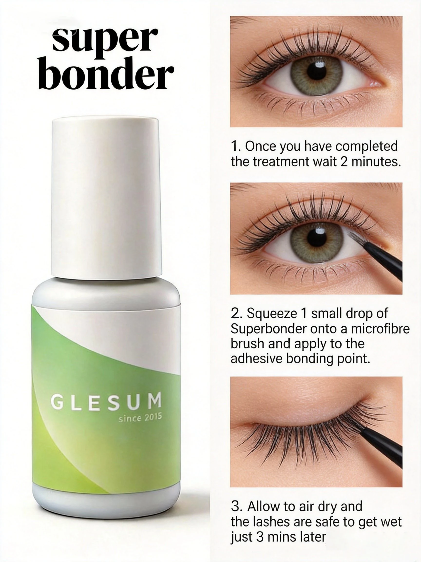 Glesum Super Bonder Fixing Agent for Eyelashes Extensions Primer Curing Liquid for Lash Glue Help Adhesive for Lashes Grafting
Glesum Super Bonder Fixing Agent for Eyelashes Extensions Primer Curing Liquid for Lash Glue Help Adhesive for Lashes Grafting