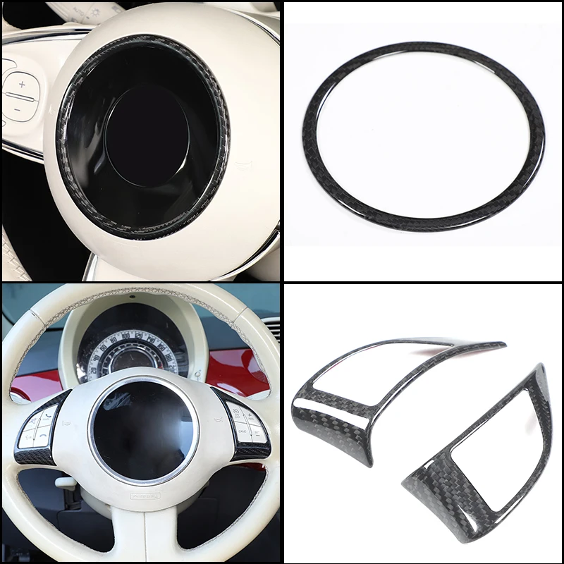 100% Real Dry Carbon Fiber Steering Wheel Button Cover for Fiat 500 Abarth 595 695 2008-2015 Interior Trim Accessory
100% Real Dry Carbon Fiber Steering Wheel Button Cover for Fiat 500 Abarth 595 695 2008-2015 Interior Trim Accessory