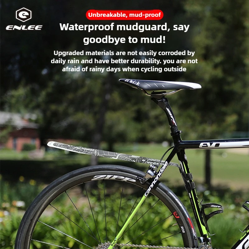 ENLEE Bicycle Extended Front and Rear Fenders Quick-release Rain Fenders Universal
ENLEE Bicycle Extended Front and Rear Fenders Quick-release Rain Fenders Universal