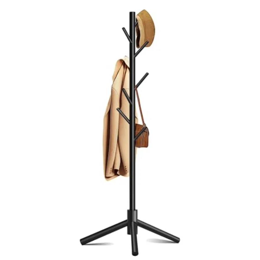 Coat Rack Coat Racks Freestanding with 8 Hooks 3 Adjustable Heights for Clothes Hats Handbags Coat Tree Easy Assembly for Entry
Coat Rack Coat Racks Freestanding with 8 Hooks 3 Adjustable Heights for Clothes Hats Handbags Coat Tree Easy Assembly for Entry