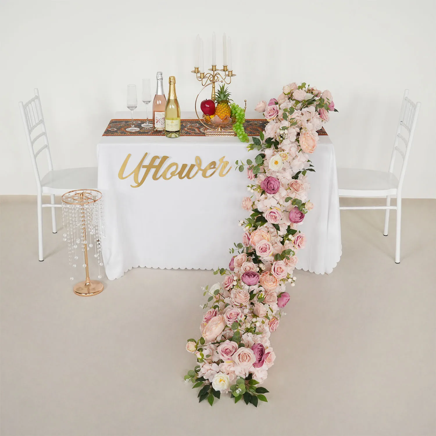 Uflower 200cm Luxury Pink Rose Hydrangea Artificial Flower Row Table Centerpiece Wedding Flower Backdrop Arch Decor Event Prop
Uflower 200cm Luxury Pink Rose Hydrangea Artificial Flower Row Table Centerpiece Wedding Flower Backdrop Arch Decor Event Prop