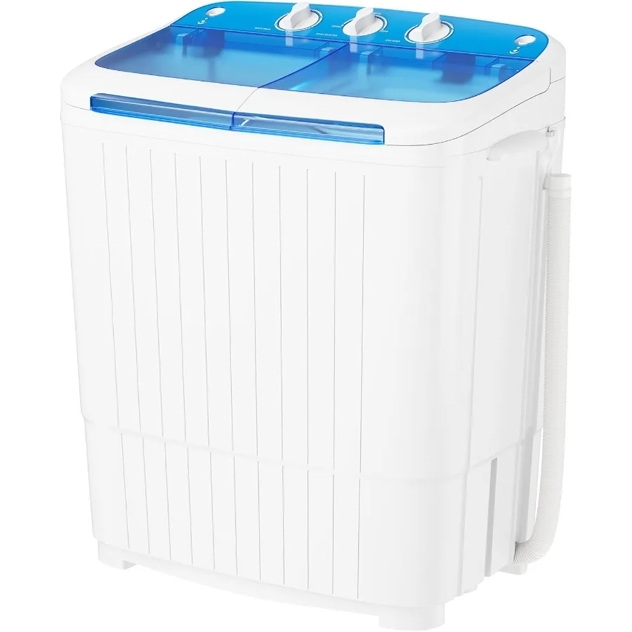 Portable Washing Machine 17.6lbs Mini Compact Twin Tub Washing Machine Laundry Compact Washer spinner Combo Portable Washer Dry
Portable Washing Machine 17.6lbs Mini Compact Twin Tub Washing Machine Laundry Compact Washer spinner Combo Portable Washer Dry