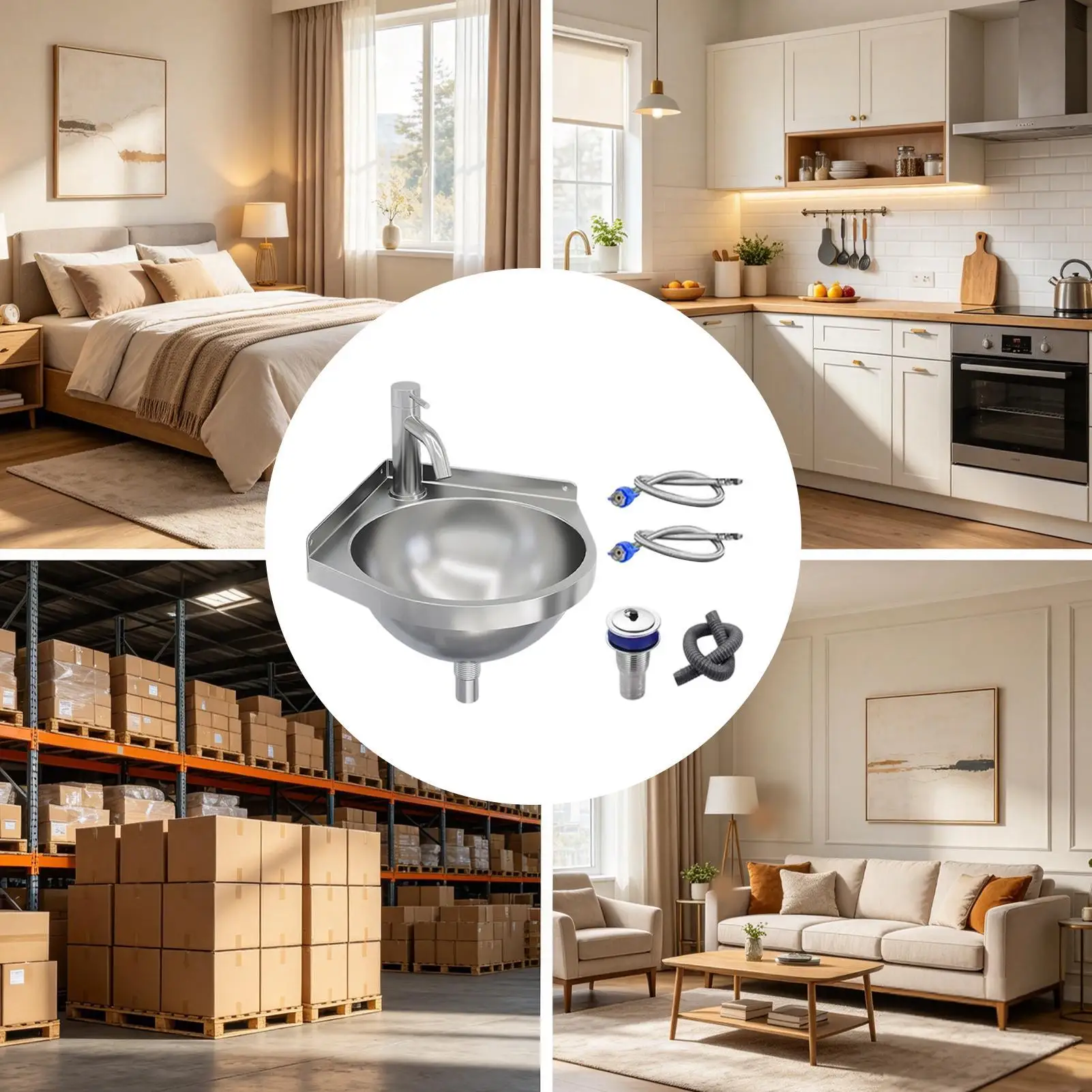 Small Bathroom Sink Corner Triangular Semi-circular Faucet Washbasin Small Corner Basin Sink For Entryway Laundry Garden Patio
Small Bathroom Sink Corner Triangular Semi-circular Faucet Washbasin Small Corner Basin Sink For Entryway Laundry Garden Patio