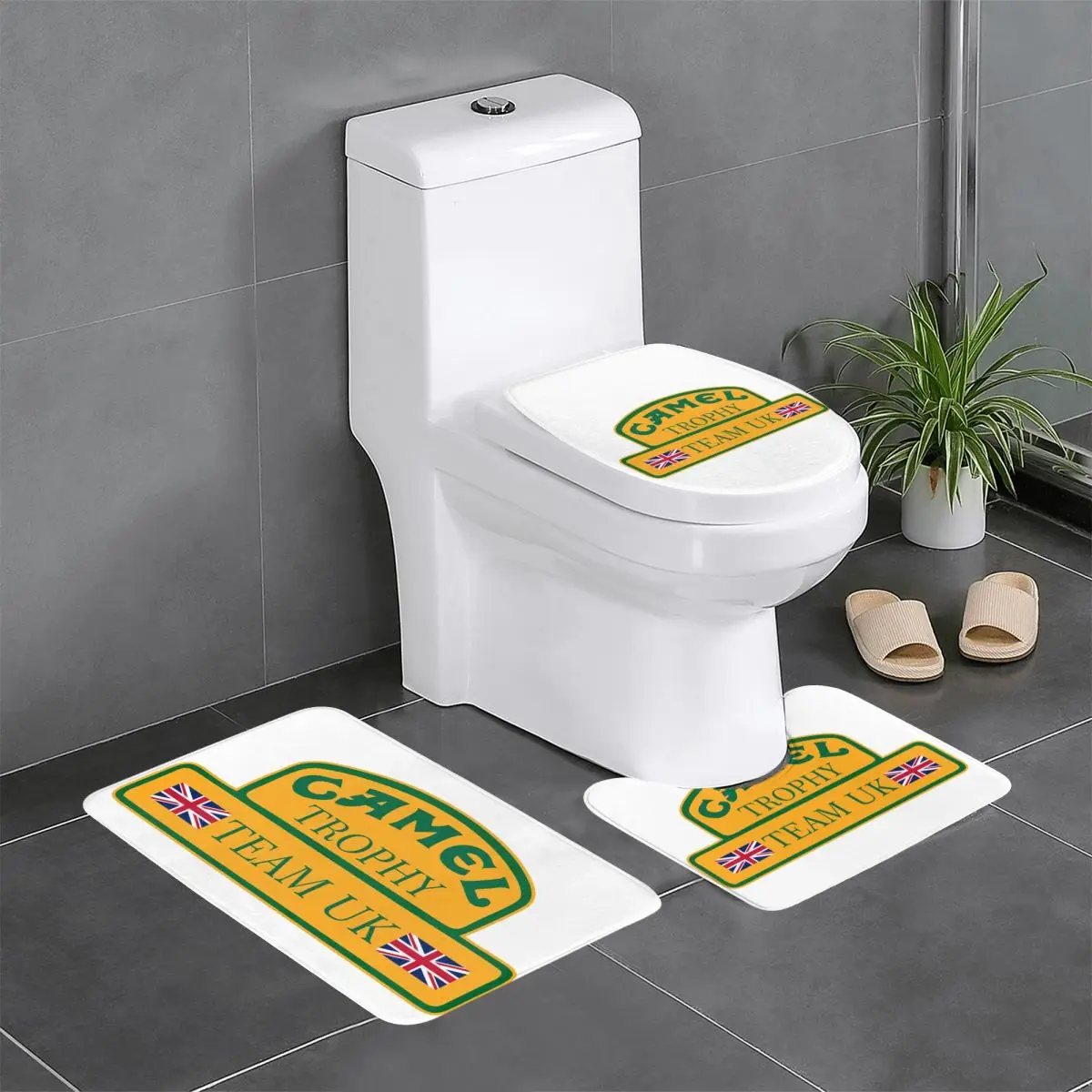 Пользовательские Camel Trophy, 3-х предметные коврики для ванной комнаты, нескользящие впитывающие коврики для туалета и ванной, набор
Пользовательские Camel Trophy, 3-х предметные коврики для ванной комнаты, нескользящие впитывающие коврики для туалета и ванной, набор
