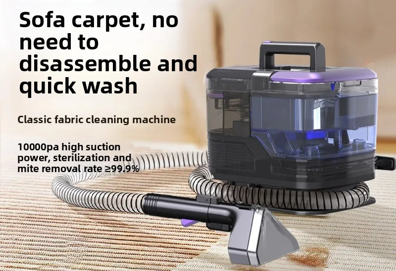 Cold water fabric cleaning machine large suction multi-functional household carpet curtain sofa cleaning machine
Cold water fabric cleaning machine large suction multi-functional household carpet curtain sofa cleaning machine