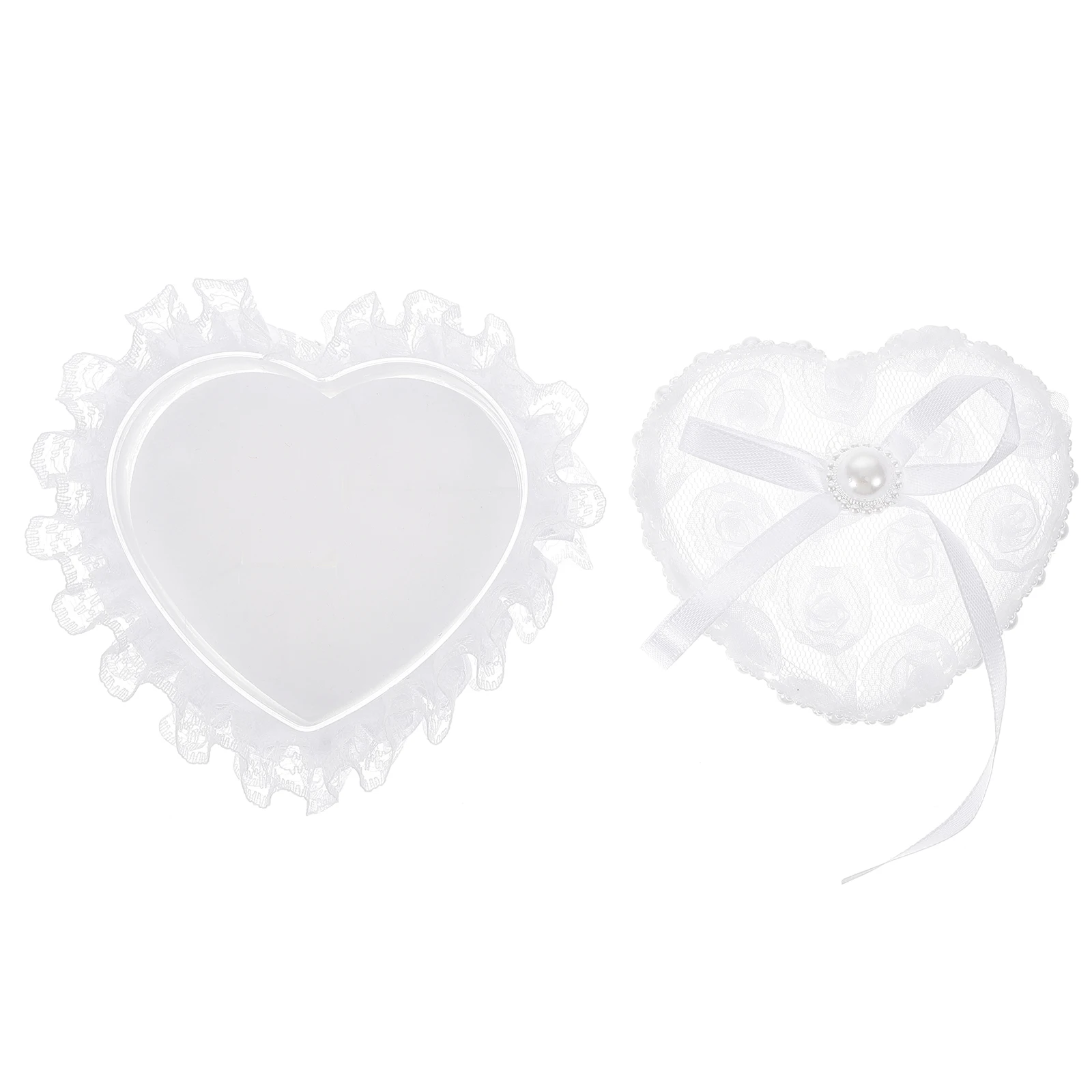 Heart Shaped Ring Box Plastic Lace Bridal Shower Gift Wedding Proposal Engagement Safe Durable Jewelry Packaging Tool Storage
Heart Shaped Ring Box Plastic Lace Bridal Shower Gift Wedding Proposal Engagement Safe Durable Jewelry Packaging Tool Storage