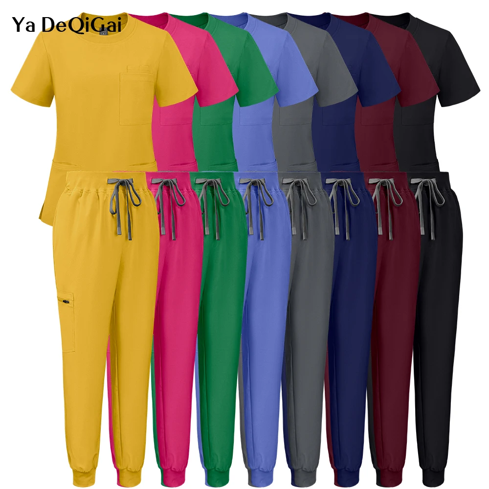 Multicolor Women Scrub Uniform Pet Shop Doctor Surgery Workwear Medical Top+Pants Short Sleeve Pocket Nursing Clothes Beauty Set
Multicolor Women Scrub Uniform Pet Shop Doctor Surgery Workwear Medical Top+Pants Short Sleeve Pocket Nursing Clothes Beauty Set