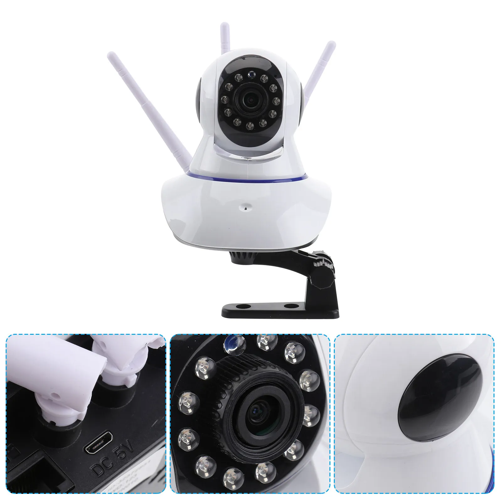 Беспроводная Wi-Fi камера видеонаблюдения 1080P с панорамным обзором 360 градусов, ночным видением, ИК-подсветкой и удаленным управлением через мобильное приложение (тройное управление)
Беспроводная Wi-Fi камера видеонаблюдения 1080P с панорамным обзором 360 градусов, ночным видением, ИК-подсветкой и удаленным управлением через мобильное приложение (тройное управление)