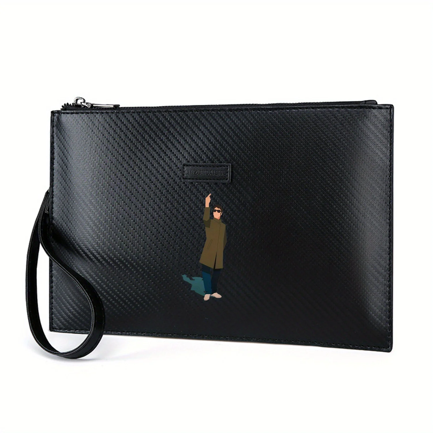 Man pointing up wearing coat sunglasses Elegant Printed PU Men's Handbag Fashionable and Practical for Everyday Carry
Man pointing up wearing coat sunglasses Elegant Printed PU Men's Handbag Fashionable and Practical for Everyday Carry
