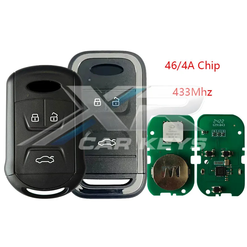 New/Old Smart Remote Car Key Key 4A/46 Chip 433mhz Fob For Chery Tiggo 5 Tiggo 7 Tiggo 8 Arrizo 5 6 7 Keyless Go Remote
New/Old Smart Remote Car Key Key 4A/46 Chip 433mhz Fob For Chery Tiggo 5 Tiggo 7 Tiggo 8 Arrizo 5 6 7 Keyless Go Remote