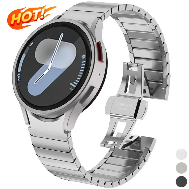Роскошный титановый цветной ремешок для Samsung Galaxy Watch 6 4Classic 47 мм 43 мм 7 6 5 4 40 мм 44 мм, металлический браслет из нержавеющей стали
Роскошный титановый цветной ремешок для Samsung Galaxy Watch 6 4Classic 47 мм 43 мм 7 6 5 4 40 мм 44 мм, металлический браслет из нержавеющей стали
