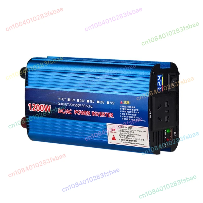 60V72V1200W Инвертор постоянного тока 12 В 24 В 36 В 48 В в AC 220 В Модифицированный синусоидальный автомобильный инвертор с цифровым дисплеем USB Солнечное зарядное устройство
60V72V1200W Инвертор постоянного тока 12 В 24 В 36 В 48 В в AC 220 В Модифицированный синусоидальный автомобильный инвертор с цифровым дисплеем USB Солнечное зарядное устройство