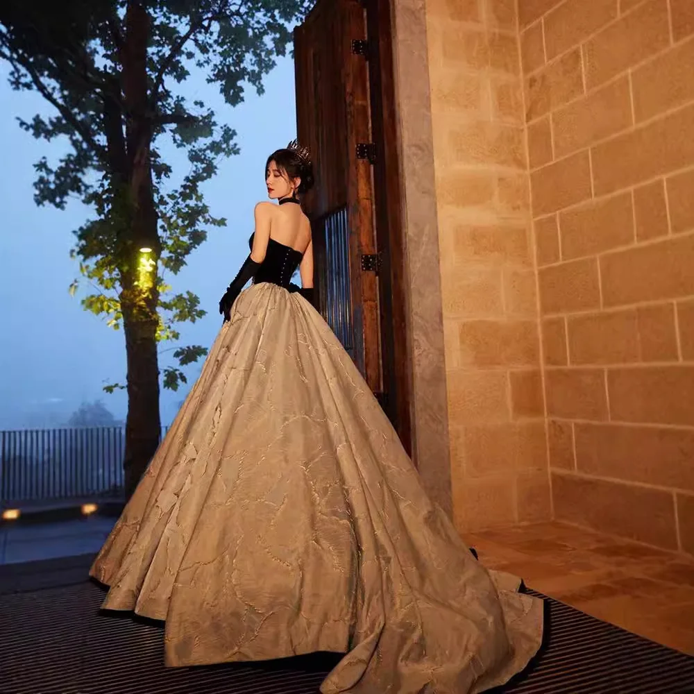 Ju Jingyi Same Dress Female Hepburn Style Toast Dress Wedding Engagement Birthday Advanced Sense Host Vestidos De Fiesta De Lujo
Ju Jingyi Same Dress Female Hepburn Style Toast Dress Wedding Engagement Birthday Advanced Sense Host Vestidos De Fiesta De Lujo