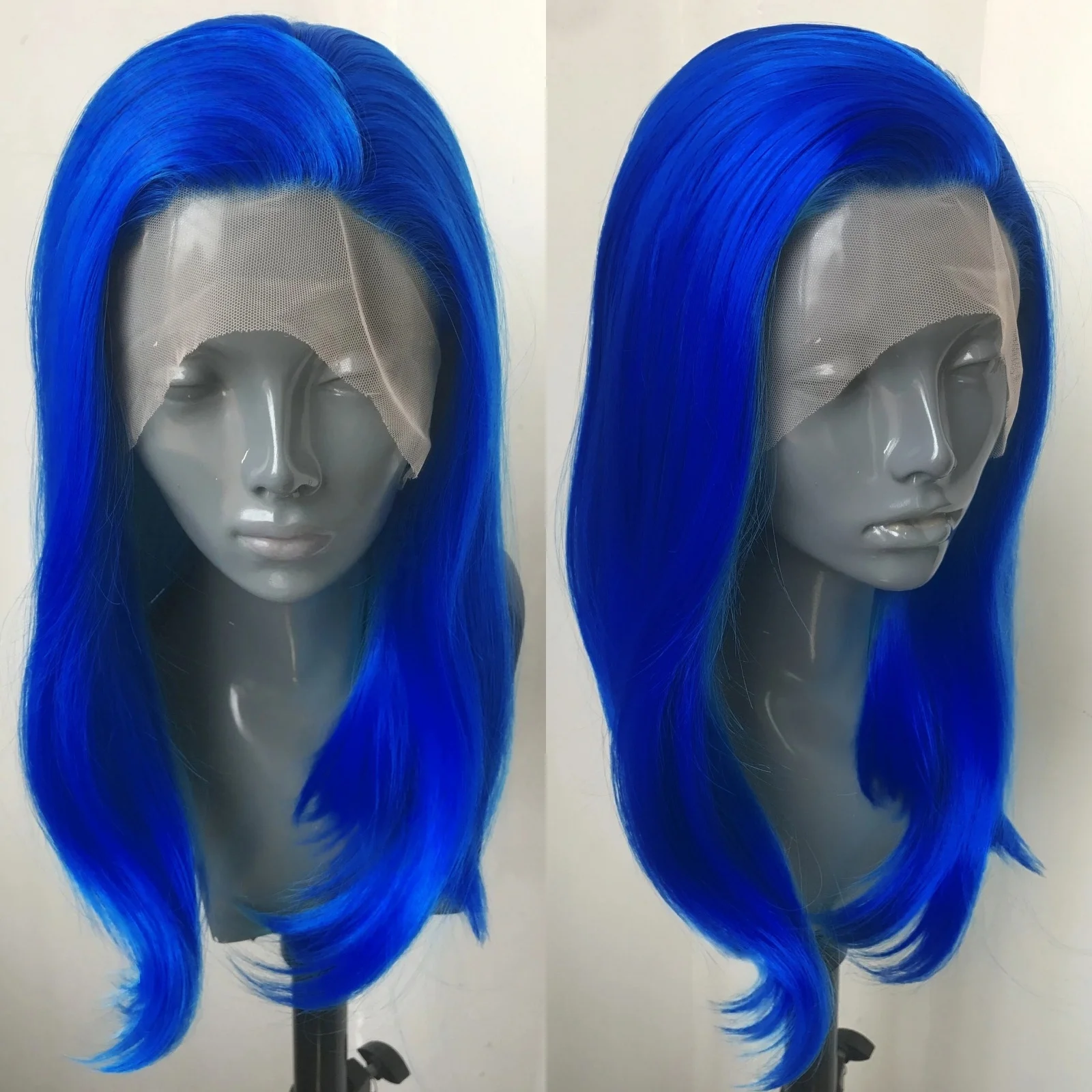 Royal Blue Short Wavy Bob Hair Layered Synthetic Lace Front Wigs for Women Natural Wave Free Part Shoulder Length 13X4 Glueless
Royal Blue Short Wavy Bob Hair Layered Synthetic Lace Front Wigs for Women Natural Wave Free Part Shoulder Length 13X4 Glueless