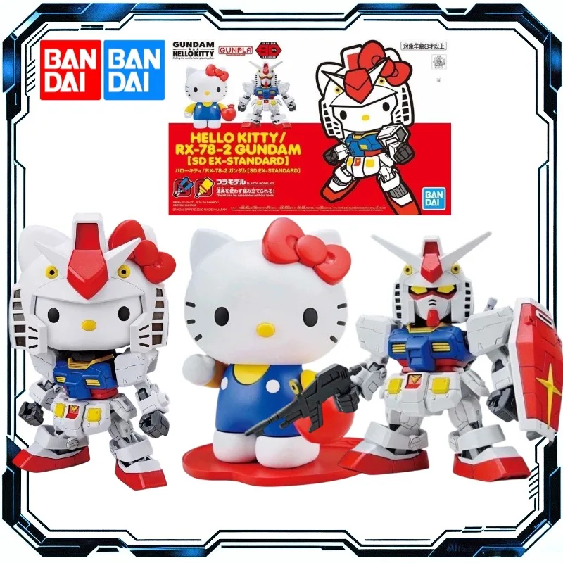 Bandai Original Sdcs Standard Edition Hello Kitty/char's Zaku Ii Rx-78-2 Gundam Anime Action Figure Assembly Model Toys
Bandai Original Sdcs Standard Edition Hello Kitty/char's Zaku Ii Rx-78-2 Gundam Anime Action Figure Assembly Model Toys