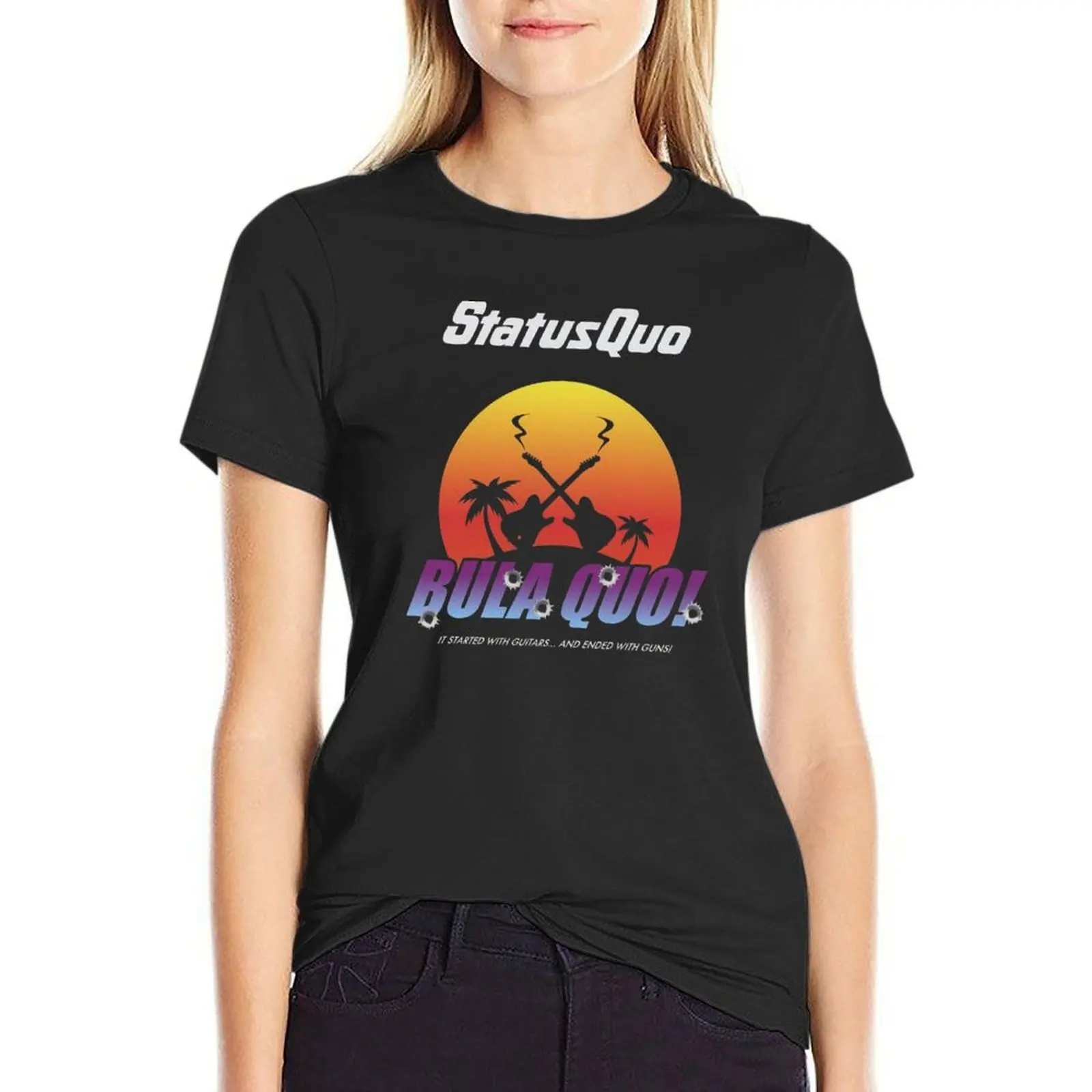 Status Quo T-Shirt aesthetic clothes shirts graphic tees korean fashion hippie clothes t shirts for Womens
Status Quo T-Shirt aesthetic clothes shirts graphic tees korean fashion hippie clothes t shirts for Womens