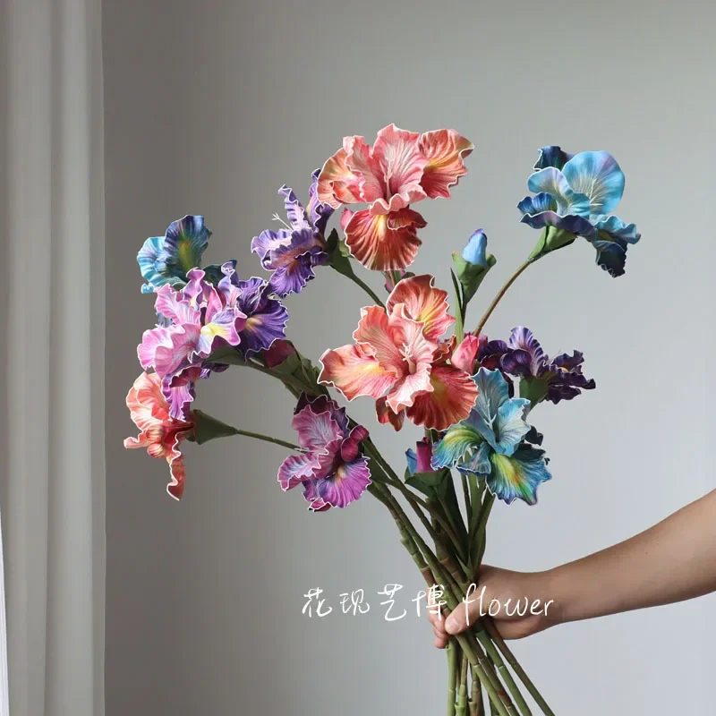 5Pcs/lot PU 3D Printed Iris Artifiical Flowers Wedding Decoration Living Room Party Table Flower Home Decoration Fake Flowers
5Pcs/lot PU 3D Printed Iris Artifiical Flowers Wedding Decoration Living Room Party Table Flower Home Decoration Fake Flowers