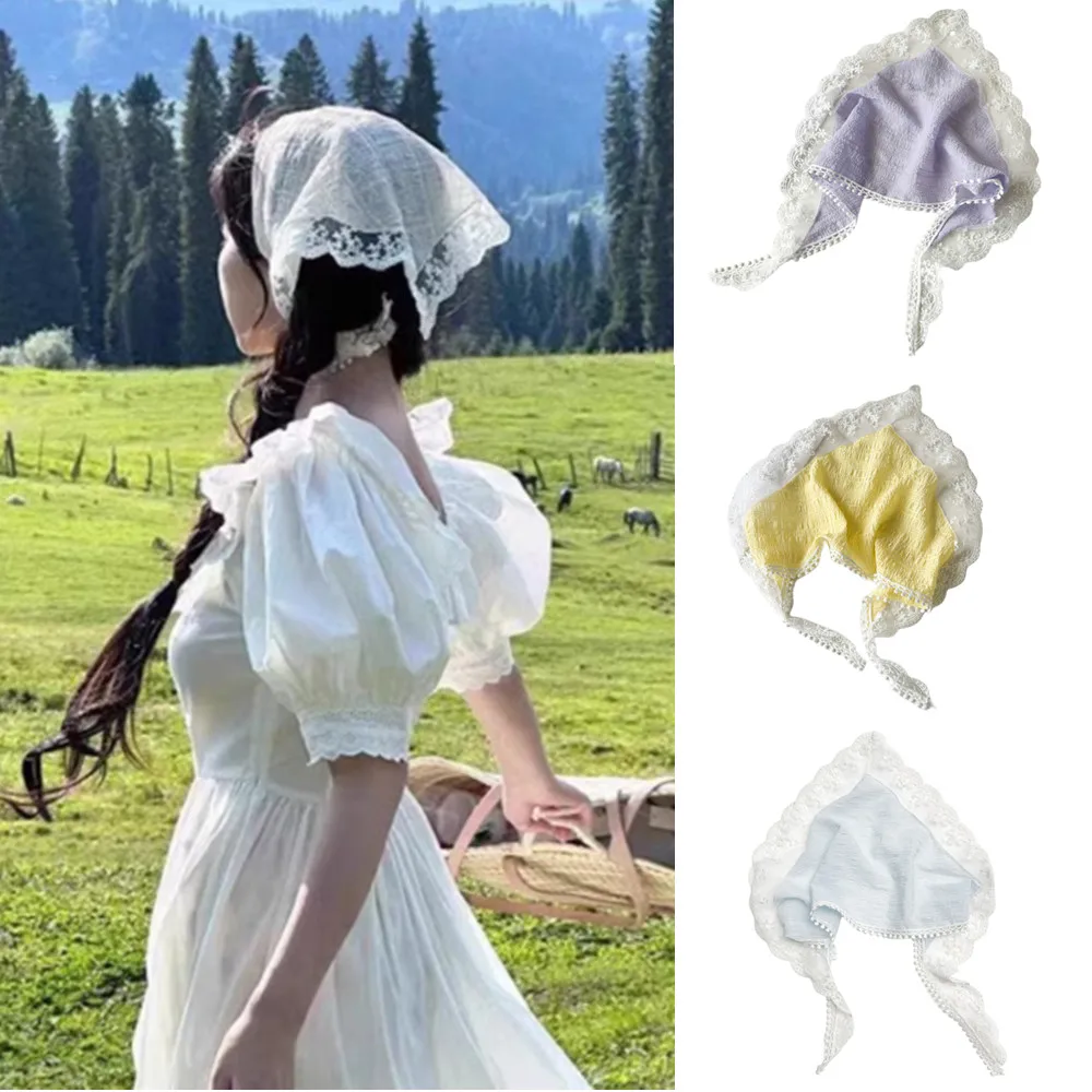 Elegant Lace Headscarf Photo Hair Accessories Thin Breathable Ribbon Turban Bandanas Triangular Hair Band Strap Headband
Elegant Lace Headscarf Photo Hair Accessories Thin Breathable Ribbon Turban Bandanas Triangular Hair Band Strap Headband