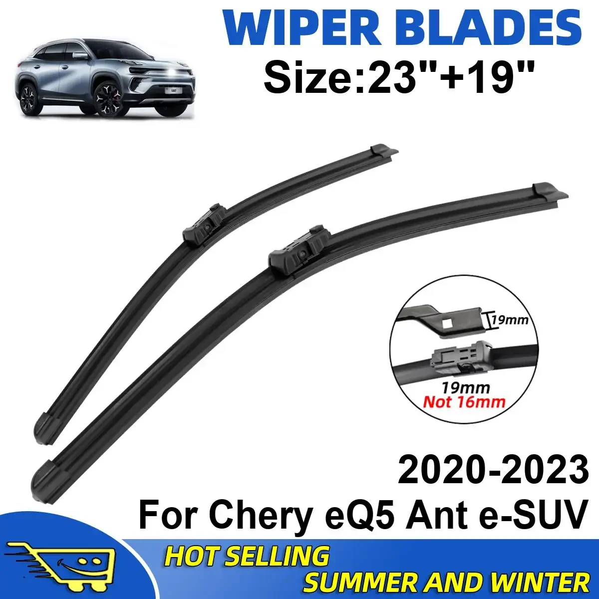 2PCS Wiper Blades Set Kit For Chery eQ5 Ant e-SUV 2020-2023 Front Windshield Brushes Windscreen Window Accessories
2PCS Wiper Blades Set Kit For Chery eQ5 Ant e-SUV 2020-2023 Front Windshield Brushes Windscreen Window Accessories