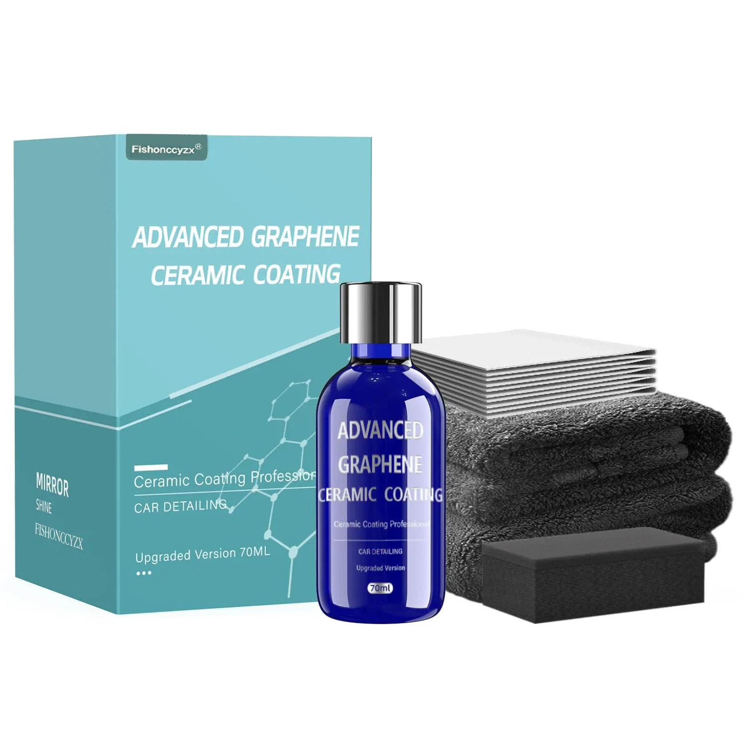 Advanced Graphene Ceramic Coating for Cars 12H Detailing 10+ Years of Long Lasting Protection Gloss Hydrophobicty Anti Scratch
Advanced Graphene Ceramic Coating for Cars 12H Detailing 10+ Years of Long Lasting Protection Gloss Hydrophobicty Anti Scratch