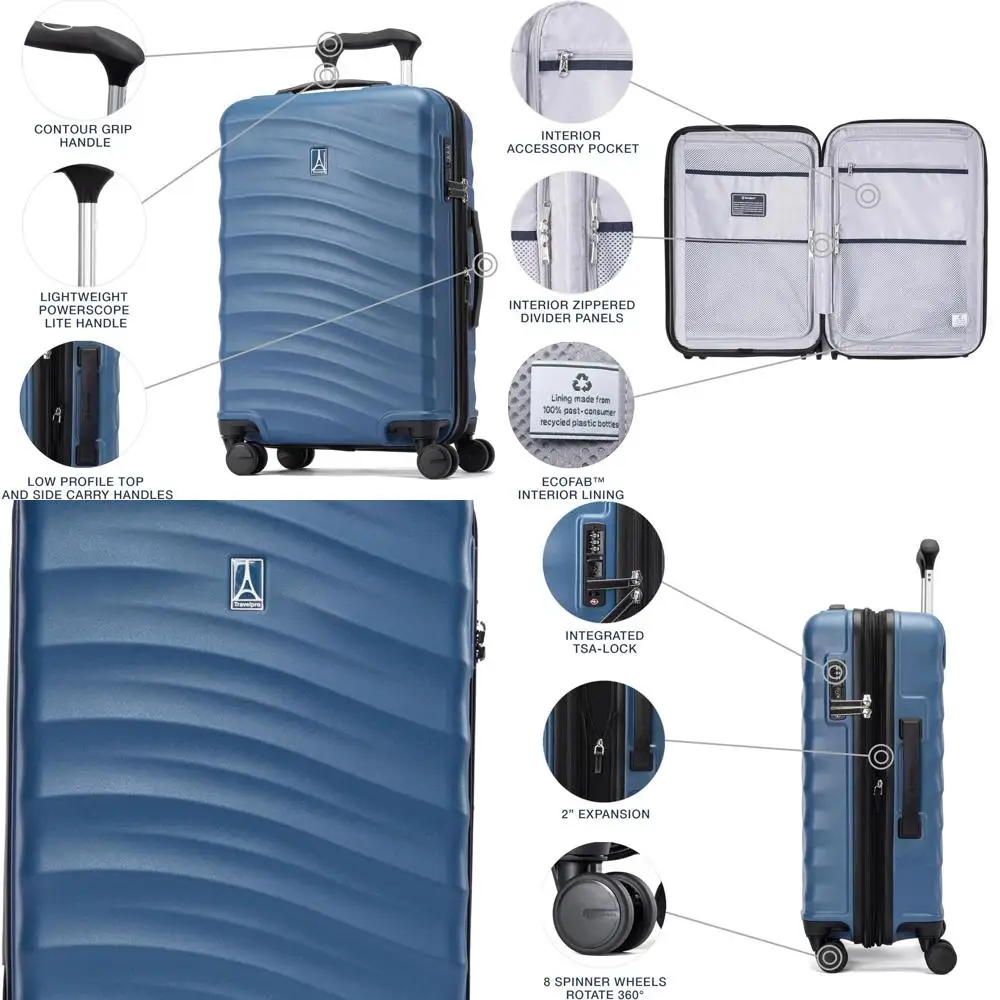 Lightweight Expandable Hardshell Spinner Carry-On Suitcase with TSA Lock, 21-Inch, Ensign Blue
Lightweight Expandable Hardshell Spinner Carry-On Suitcase with TSA Lock, 21-Inch, Ensign Blue