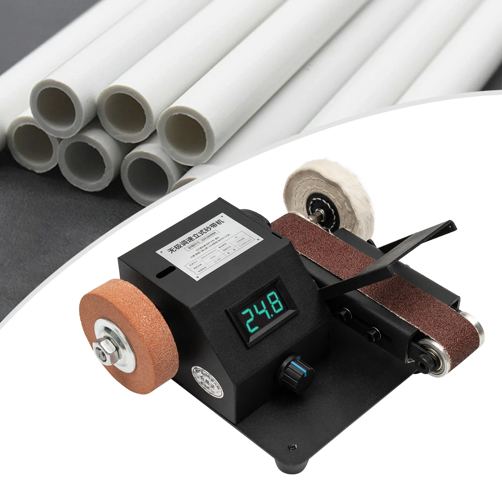Electric Mini Belt Sander DIY 350W for Knife Making Upgrade Knife Sharpening with 10PCS Abrasive Belt
Electric Mini Belt Sander DIY 350W for Knife Making Upgrade Knife Sharpening with 10PCS Abrasive Belt