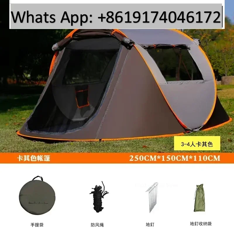 Outdoor Pop up Tent Full-Automatic Instant Unfold Rain-Proof Tent Family Ultralight Portable Dampproof Camping Tents for Tourism
Outdoor Pop up Tent Full-Automatic Instant Unfold Rain-Proof Tent Family Ultralight Portable Dampproof Camping Tents for Tourism