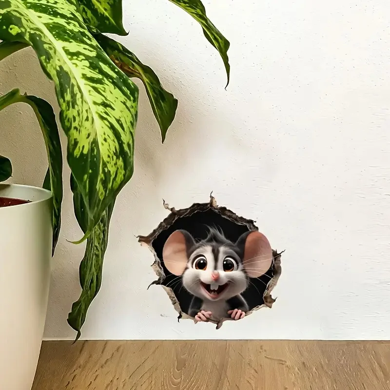 Mouse Hole 3D Wall Stickers, Bright Wall for Home, Cabinet, Door,Refrigerator Toilet Decoration, Vinyl Decals, Art Wallpaper,
Mouse Hole 3D Wall Stickers, Bright Wall for Home, Cabinet, Door,Refrigerator Toilet Decoration, Vinyl Decals, Art Wallpaper,