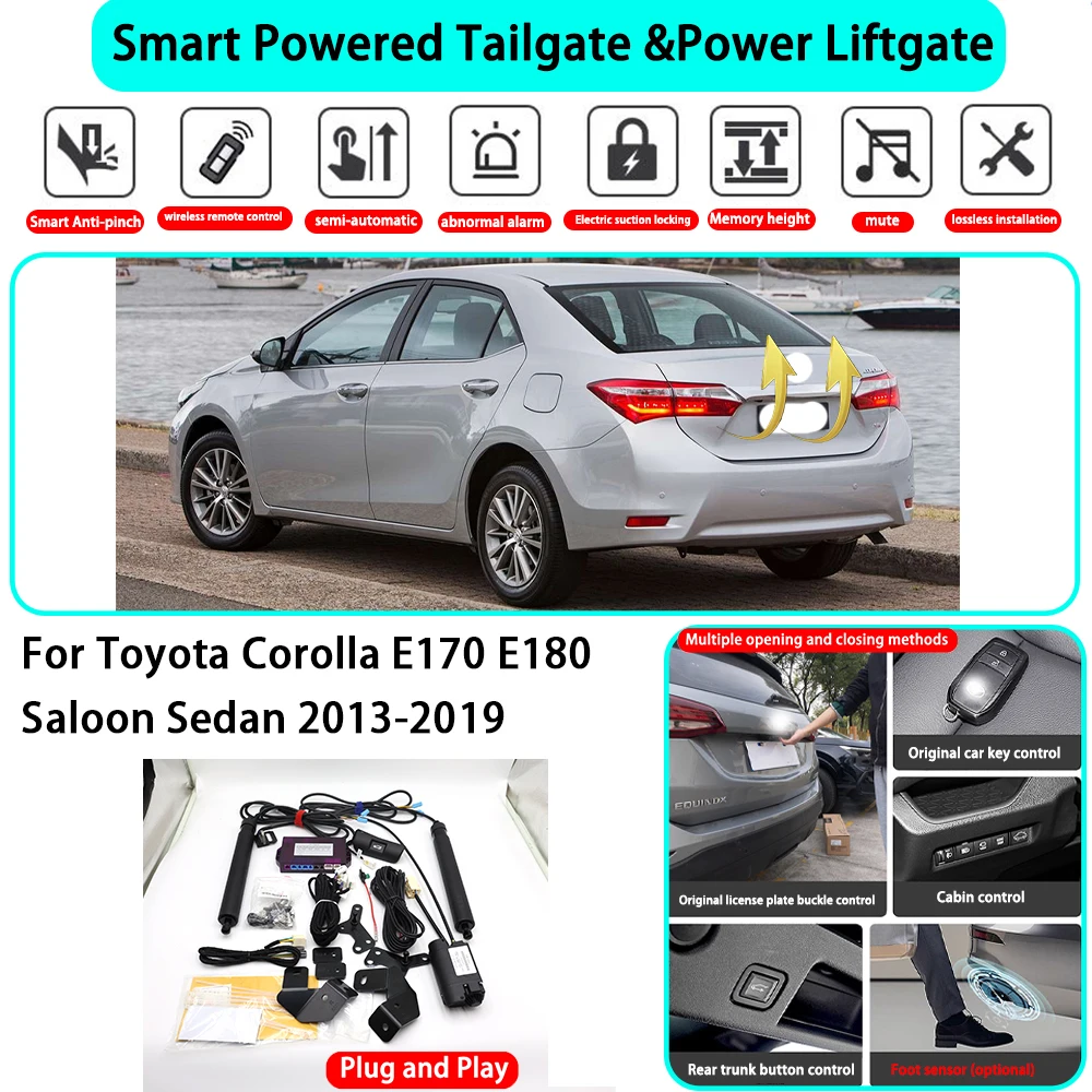for Toyota Corolla E170 E180 Saloon Sedan 2013-2019 Smart Automatic Powered Tailgate Electric Power Tailgate Lift Kit Key Close
for Toyota Corolla E170 E180 Saloon Sedan 2013-2019 Smart Automatic Powered Tailgate Electric Power Tailgate Lift Kit Key Close