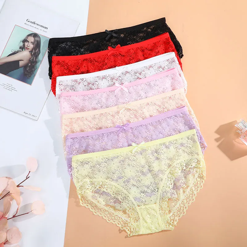 Sweet Lace Triangle Pants Ladies Simple Breathable Seamless Girls Cotton Underwear Mid-waist Pure Color Woman Underpants
Sweet Lace Triangle Pants Ladies Simple Breathable Seamless Girls Cotton Underwear Mid-waist Pure Color Woman Underpants