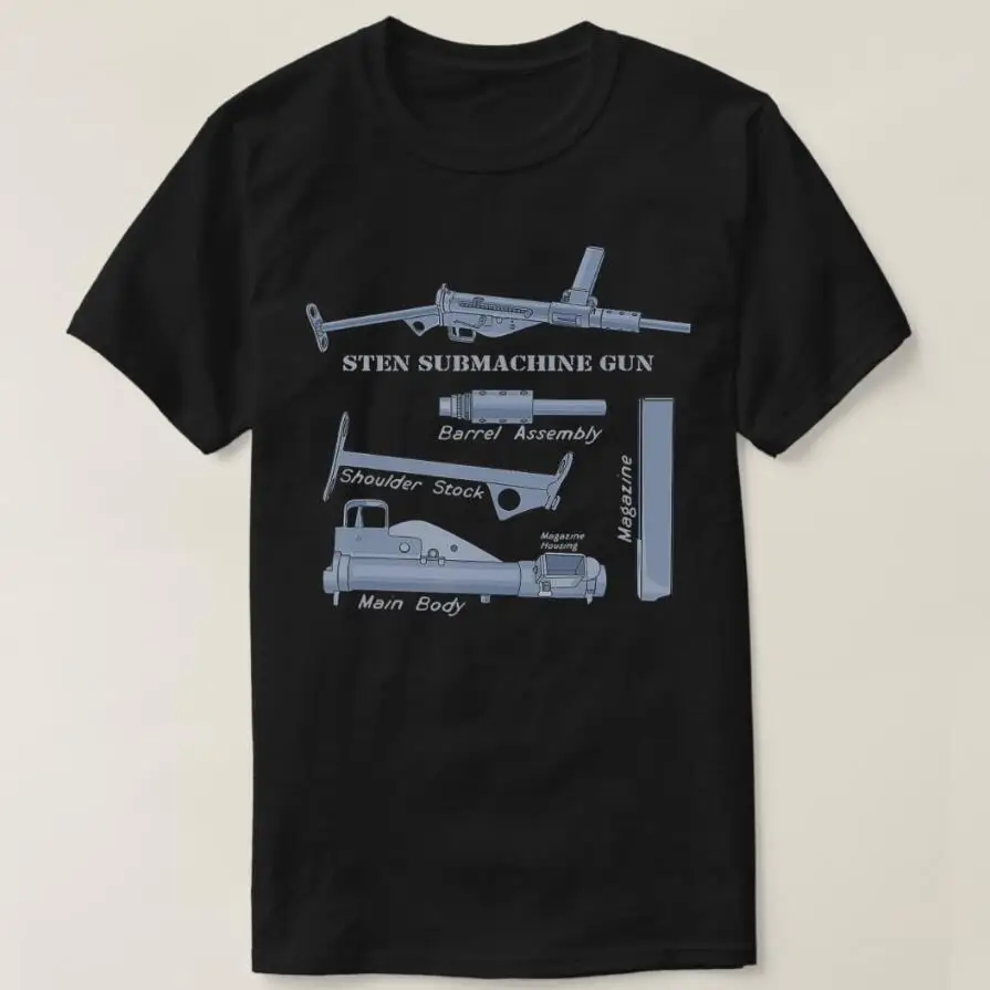 Sten Gun British WW2 Submachine Guns Diagram Men T-Shirt Short Sleeve Casual 100% Cotton O-Neck Summer T Shirt
Sten Gun British WW2 Submachine Guns Diagram Men T-Shirt Short Sleeve Casual 100% Cotton O-Neck Summer T Shirt