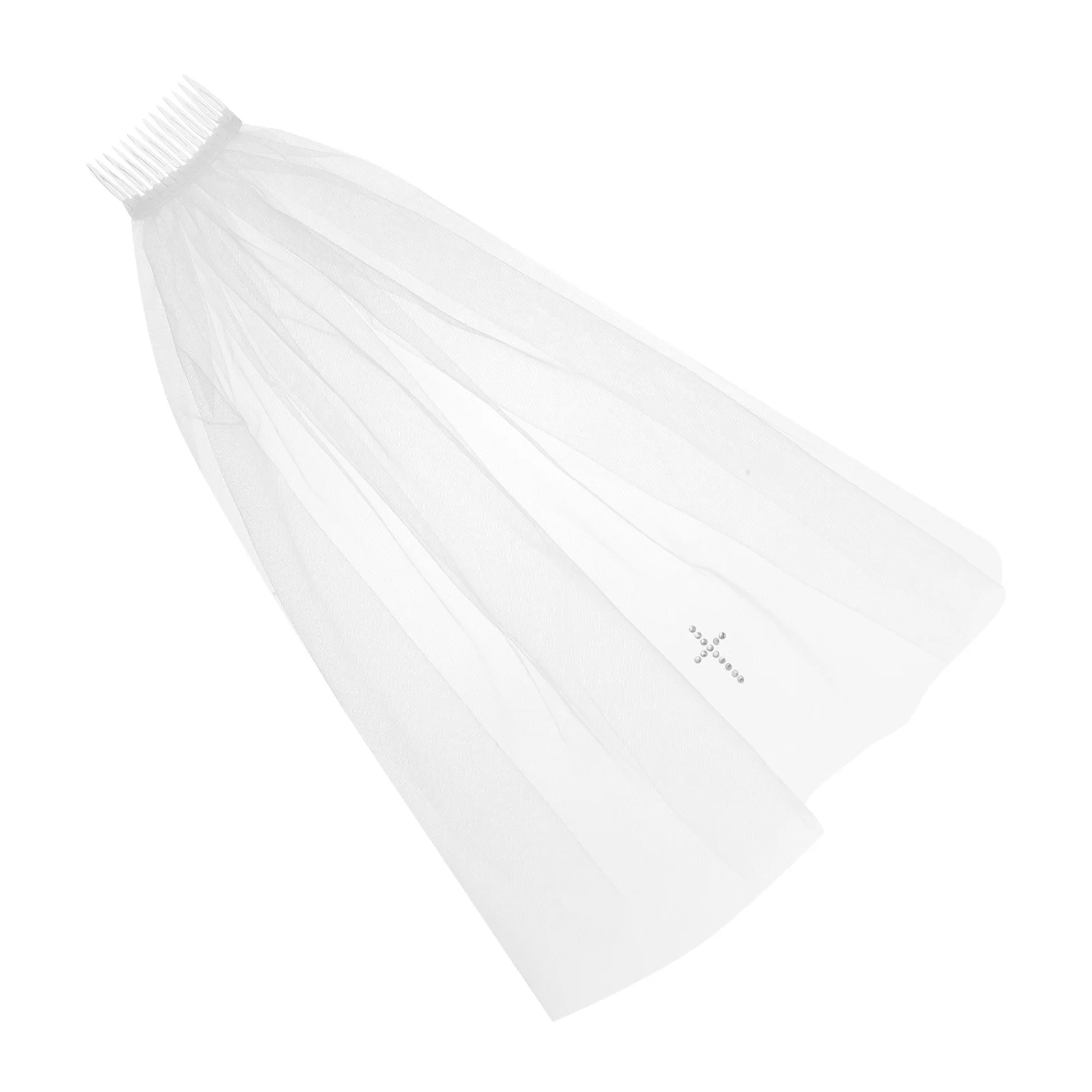 Girls First Communion Veil with Cross Design Tulle Flower Girl Headpiece for Wedding Baptism Party Sun Protection Comfortable
Girls First Communion Veil with Cross Design Tulle Flower Girl Headpiece for Wedding Baptism Party Sun Protection Comfortable