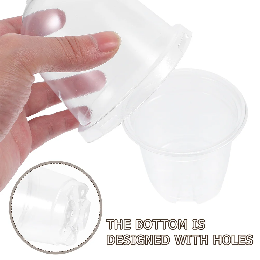 1Set Clear Plastic Seedling Pots with Bottom Drainage Holes Reusable Nursery Grow Pots for Indoor Outdoor Planting Garden Tools
1Set Clear Plastic Seedling Pots with Bottom Drainage Holes Reusable Nursery Grow Pots for Indoor Outdoor Planting Garden Tools