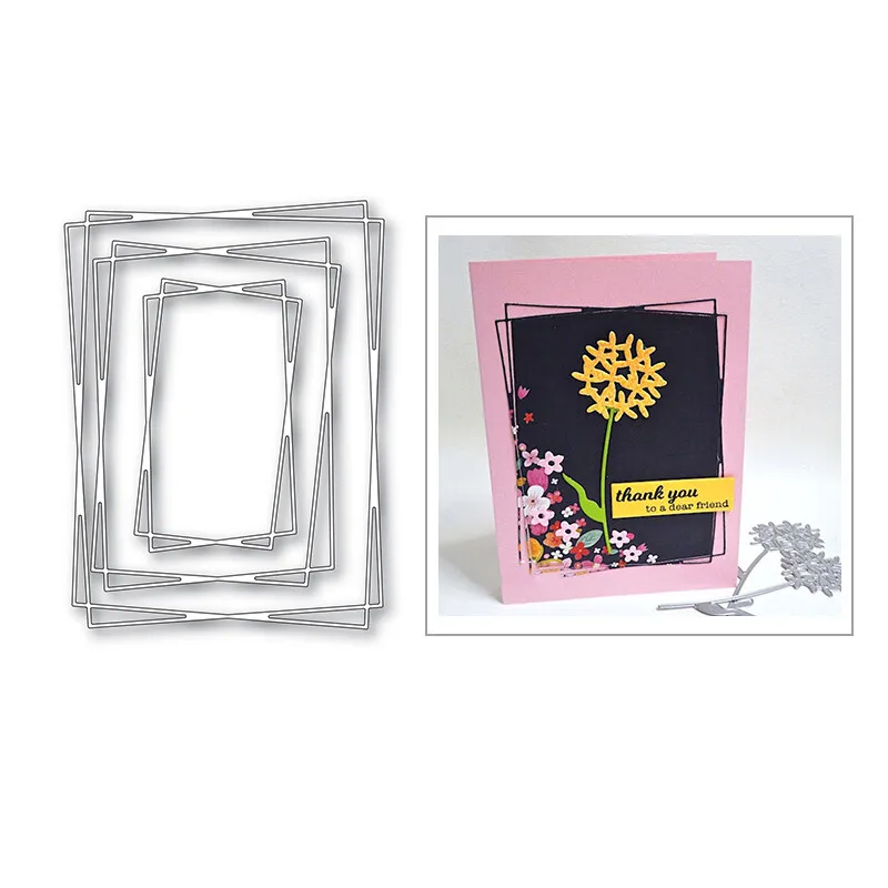 Layered rectangular framework Metal Cutting Dies Scrapbooking Paper Cards Mould Blade Punch Template Embossing Stencils 1PCS
Layered rectangular framework Metal Cutting Dies Scrapbooking Paper Cards Mould Blade Punch Template Embossing Stencils 1PCS