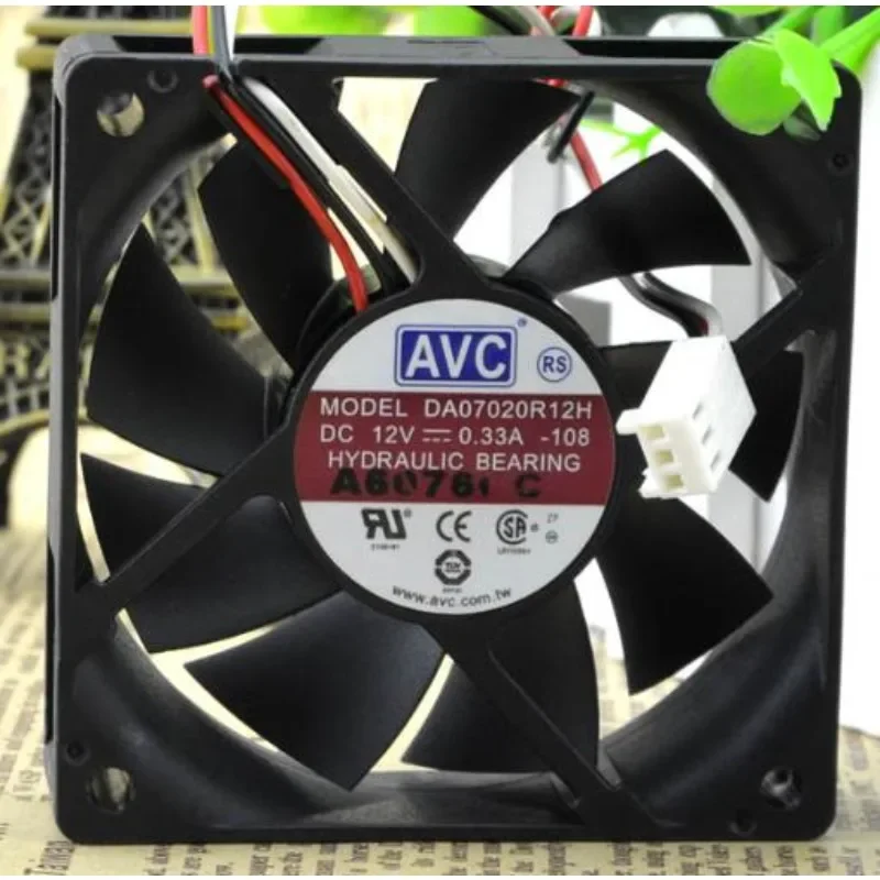 NEW CPU Fan for AVC DA07020R12H 12V 0.33A 7020 7CM Hydraulic Silent Cooling Fan 70*70*20MM
NEW CPU Fan for AVC DA07020R12H 12V 0.33A 7020 7CM Hydraulic Silent Cooling Fan 70*70*20MM