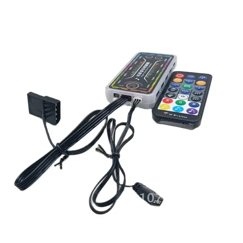 Colorful magic music controller fan hub with remote support for 6pin RGB fan and LED strip
Colorful magic music controller fan hub with remote support for 6pin RGB fan and LED strip
