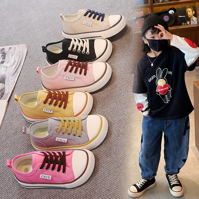 Kids Canvas Shoes Soft Breathable Casual Boys Girls Sneakers Unisex School Walking 3-18 Years Old Children's Single Shoes
Kids Canvas Shoes Soft Breathable Casual Boys Girls Sneakers Unisex School Walking 3-18 Years Old Children's Single Shoes