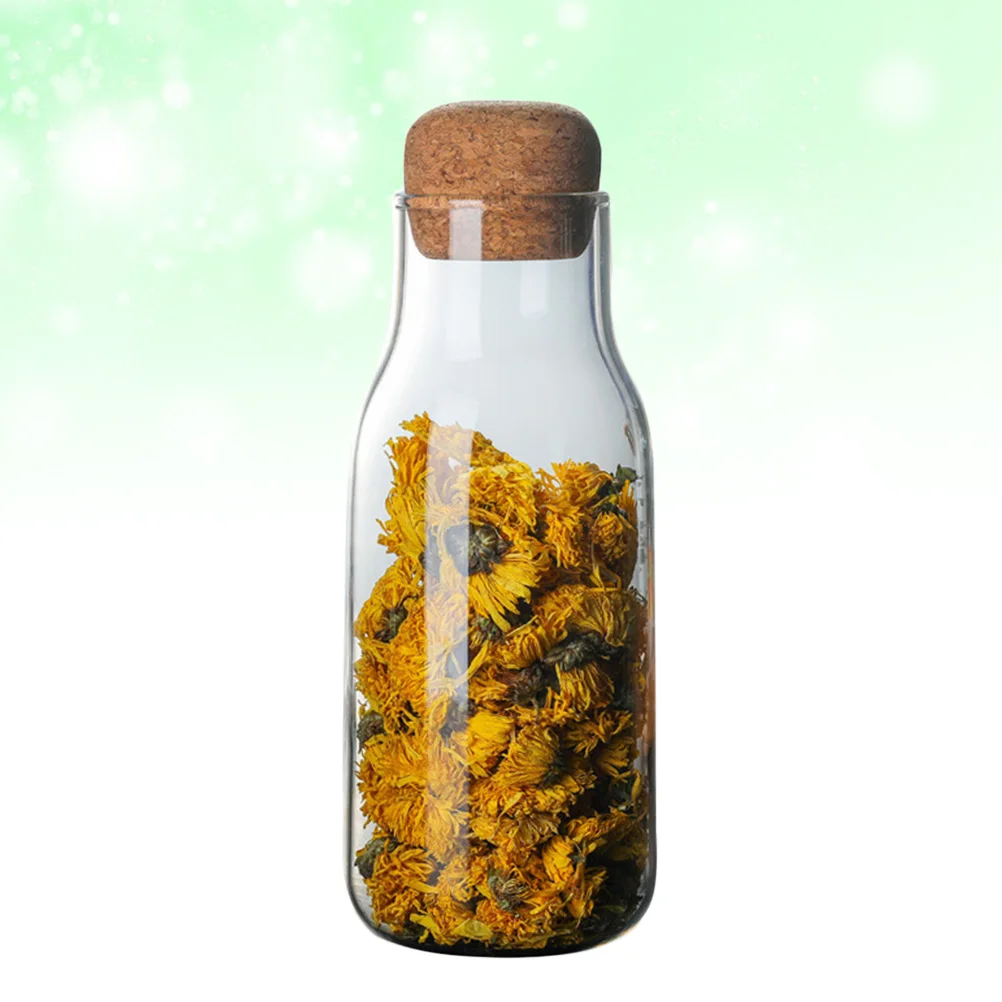 Glass Storage Jar Tea Sealed Cans Food Grains Container Borosilicate Glass Cork Storage Kitchen Home Transparent Long 
Glass Storage Jar Tea Sealed Cans Food Grains Container Borosilicate Glass Cork Storage Kitchen Home Transparent Long